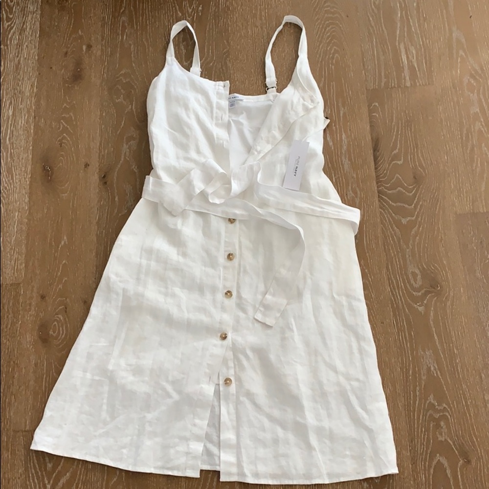 White linen burton up dress size women’s small